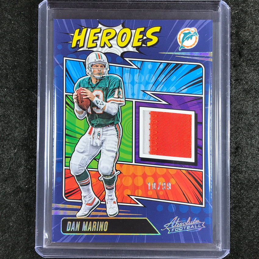 2025 Absolute Football DAN MARINO Absolute Heroes Memorabilia Patch Gold 10/99