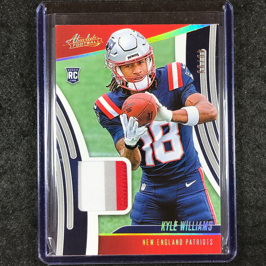 2025 Absolute Football KYLE WILLIAMS Absolute Rookie Materials Patch Gold 40/99