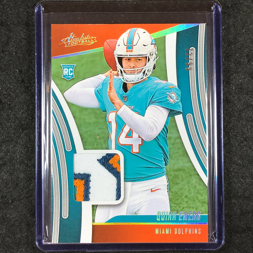 2025 Absolute Football QUINN EWERS Absolute Rookie Materials Patch Gold 72/99