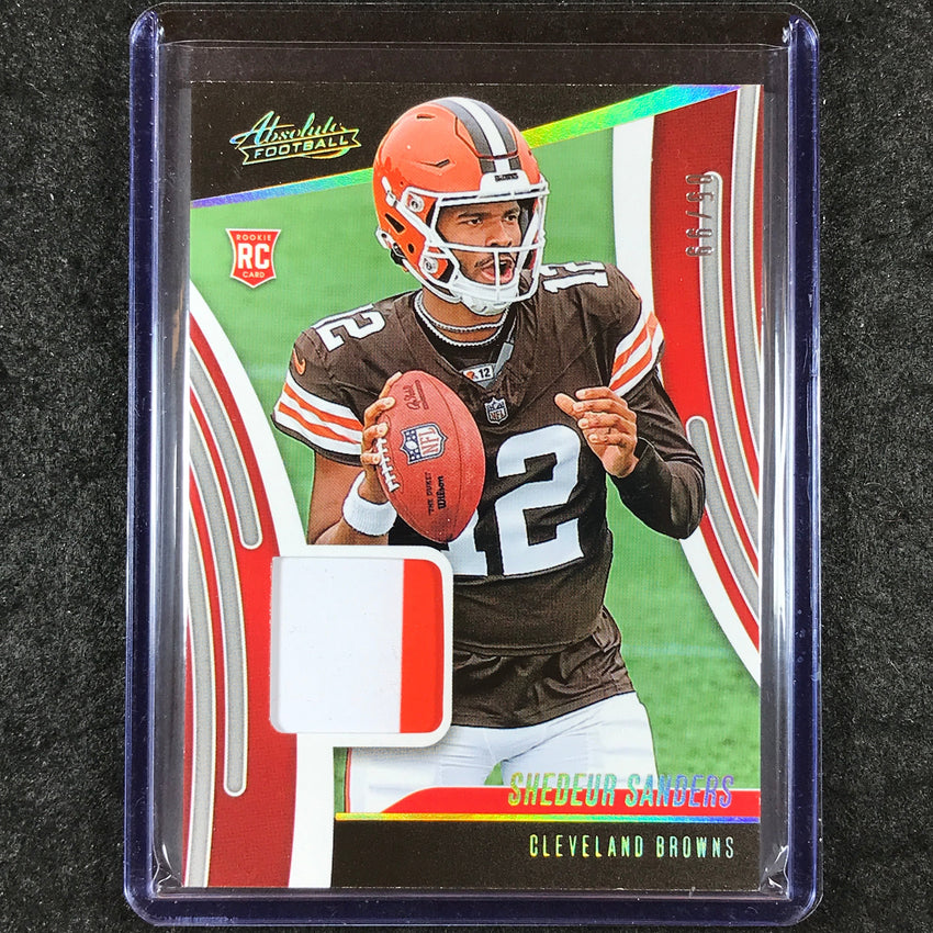 2025 Absolute Football SHEDEUR SANDERS Absolute Rookie Materials Patch Gold 5/99