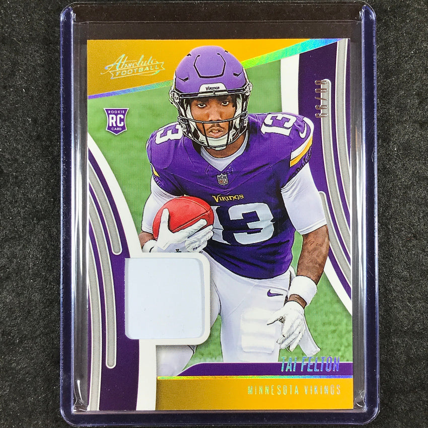 2025 Absolute Football TAI FELTON Absolute Rookie Materials Patch Gold 80/99