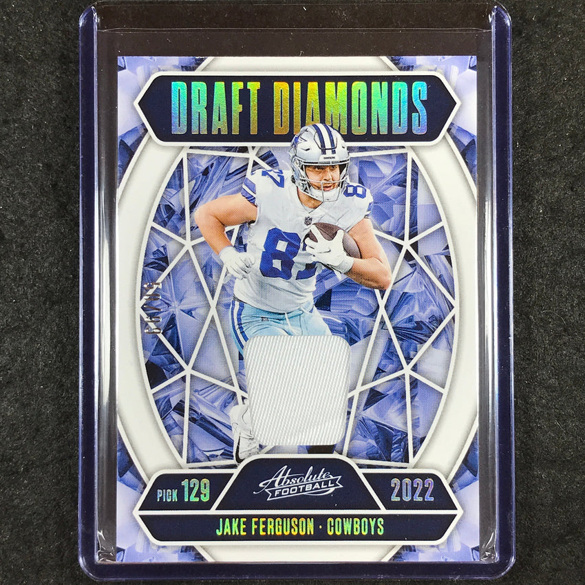 2025 Absolute Football JAKE FERGUSON Draft Diamonds Jerseys Patch Gold 50/99
