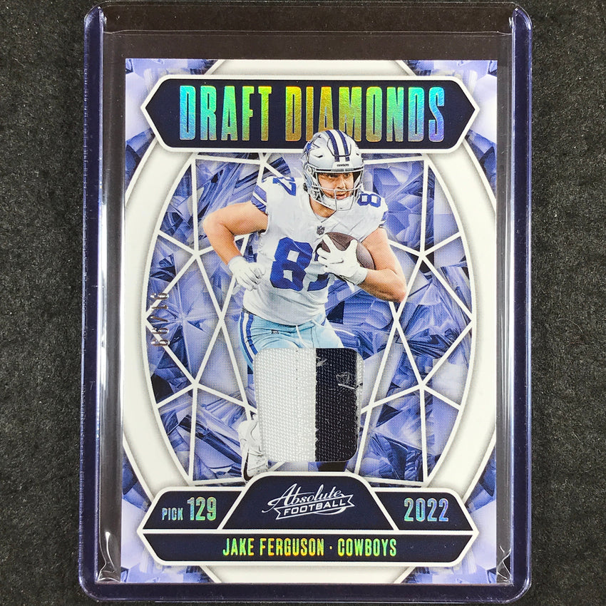 2025 Absolute Football JAKE FERGUSON Draft Diamonds Jerseys Patch Gold 91/99