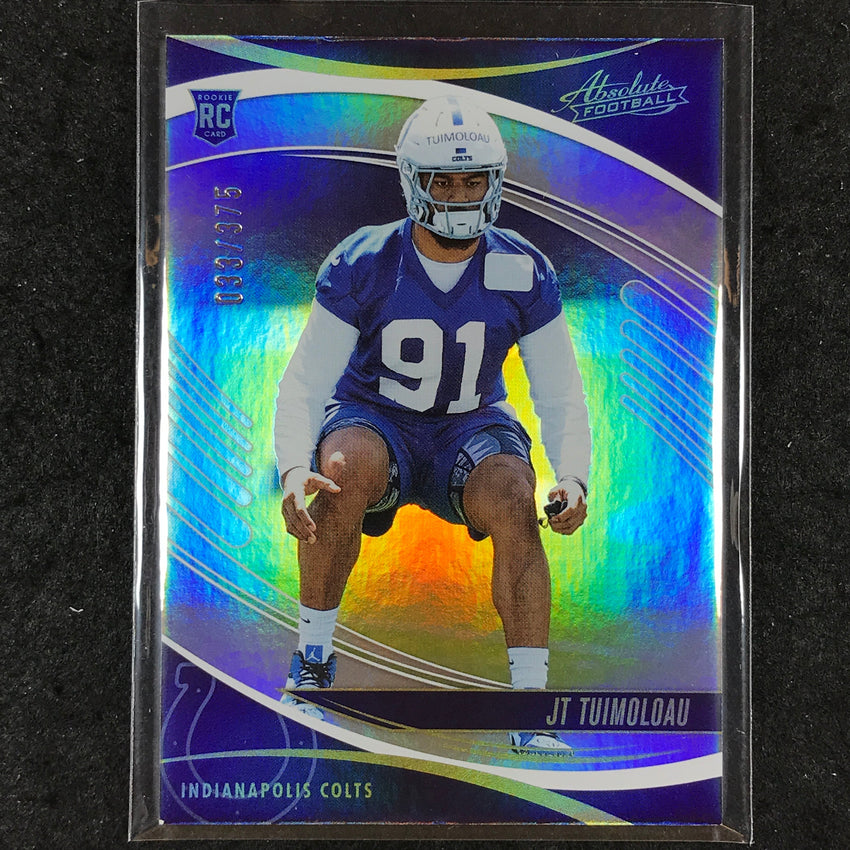 2025 Absolute Football JT TUIMOLOAU Rookie Base Silver Spectrum /375 #147