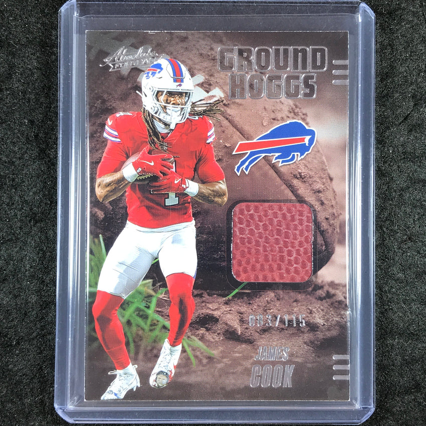 2025 Absolute Football JAMES COOK Ground Hoggs Materials Ball Relic 83/115
