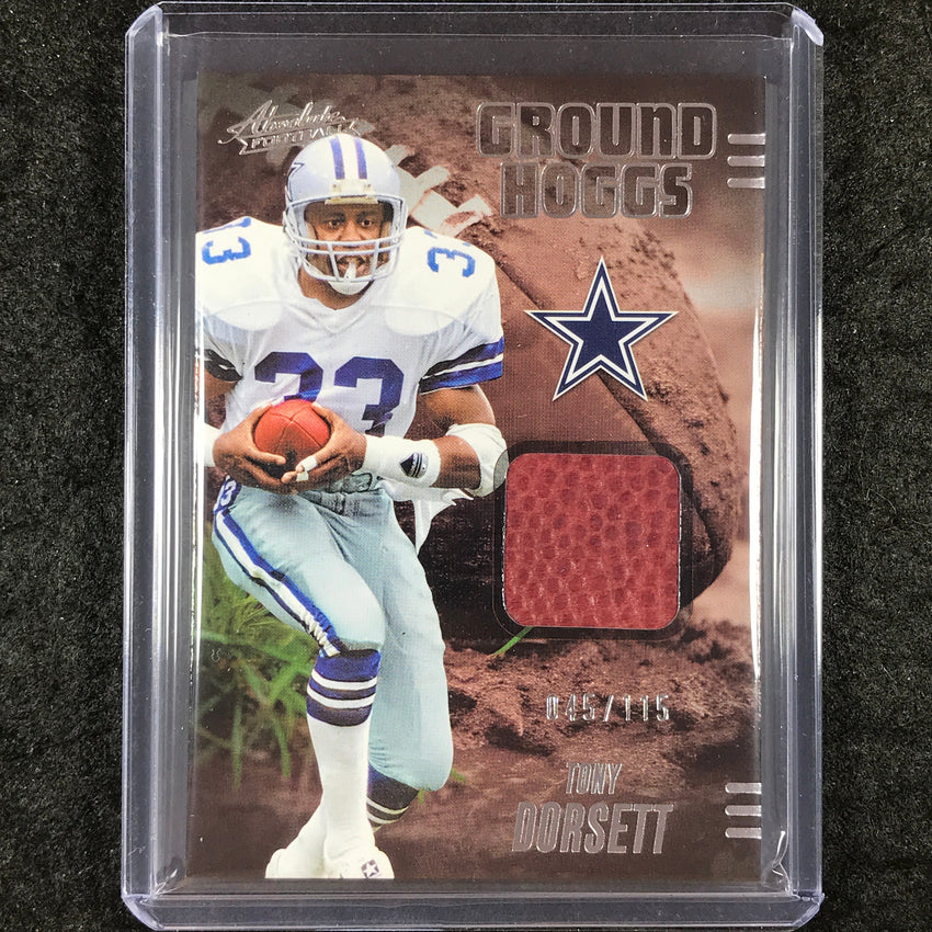 2025 Absolute Football TONY DORSETT Ground Hoggs Materials Ball Relic 45/115