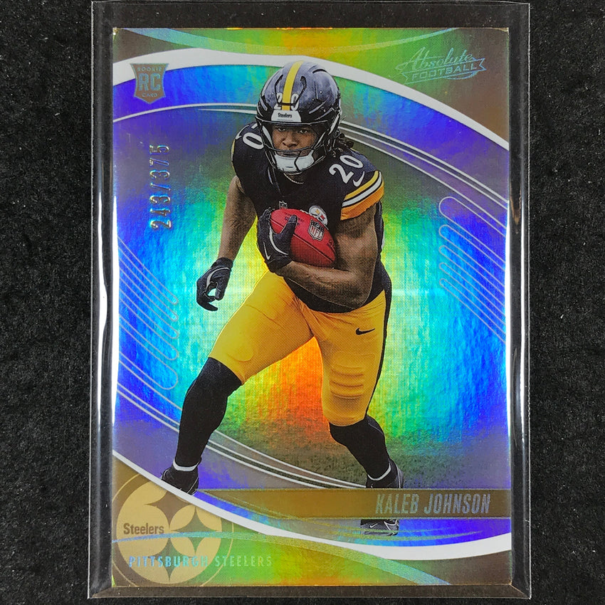 2025 Absolute Football KALEB JOHNSON Rookie Base Silver Spectrum /375 #148