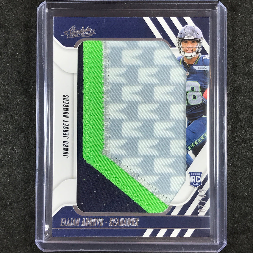 2025 Absolute Football ELIJAH ARROYO Jumbo Jersey Number Rookie Patch 7/49
