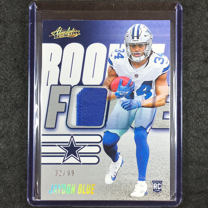 2025 Absolute Football JAYDON BLUE Rookie Force Patch Relic Gold 32/99