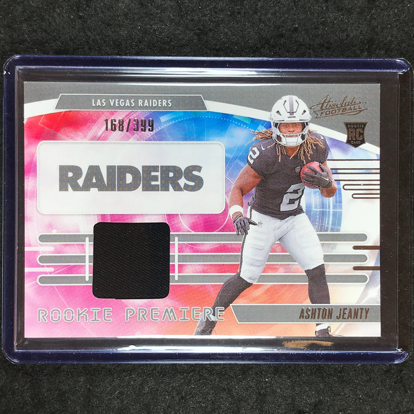 2025 Absolute Football ASHTON JEANTY Rookie Premiere Materials Jersey 168/399