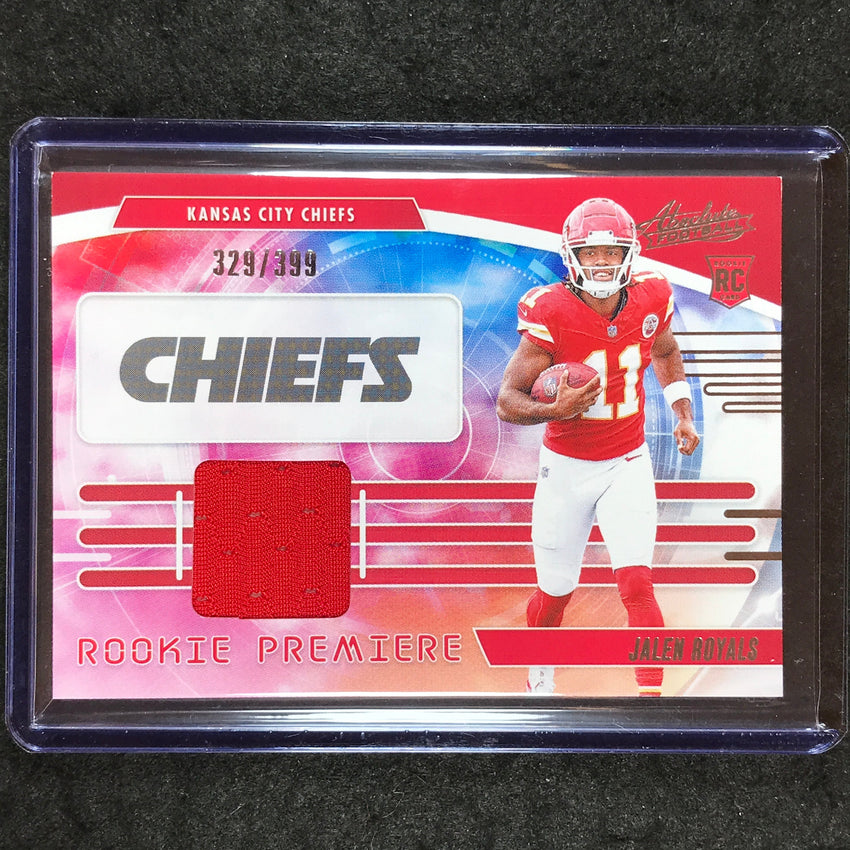 2025 Absolute Football JALEN ROYALS Rookie Premiere Materials Jersey 329/399