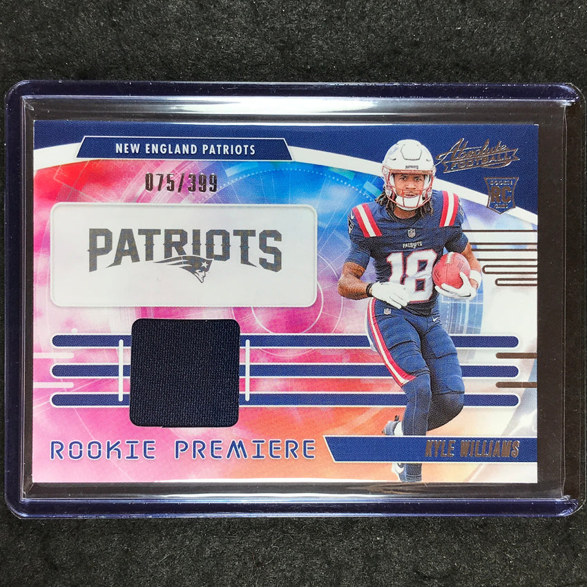 2025 Absolute Football KYLE WILLIAMS Rookie Premiere Materials Jersey 75/399