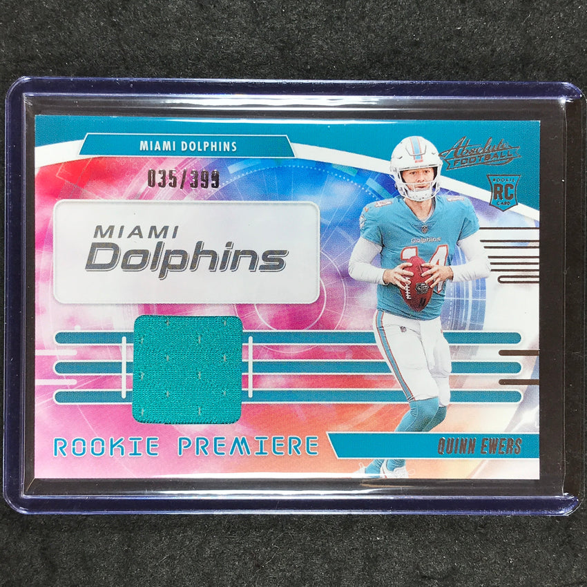2025 Absolute Football QUINN EWERS Rookie Premiere Materials Jersey Relic 35/399