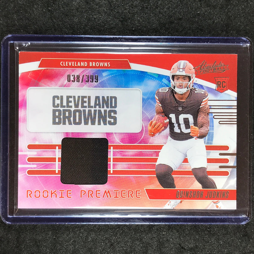 2025 Absolute Football QUINSHON JUDKINS Rookie Premiere Materials Jersey 38/399
