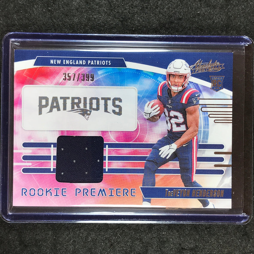 2025 Absolute TREVEYON HENDERSON Rookie Premiere Materials Jersey 357/399