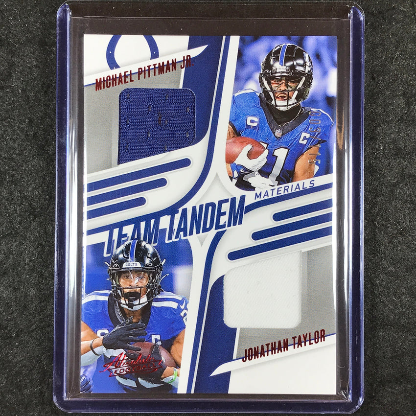 2025 Absolute Football PITTMAN JR. TAYLOR Team Tandem Materials Jersey 3/115
