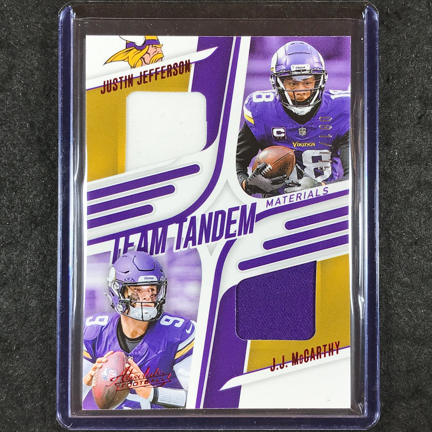 2025 Absolute Football JEFFERSON MCCARTHY Team Tandem Materials Jersey 81/115