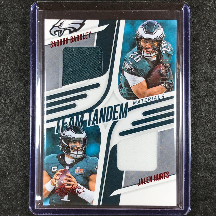 2025 Absolute Football BARKLEY HURTS Team Tandem Materials Jersey Relic 39/115
