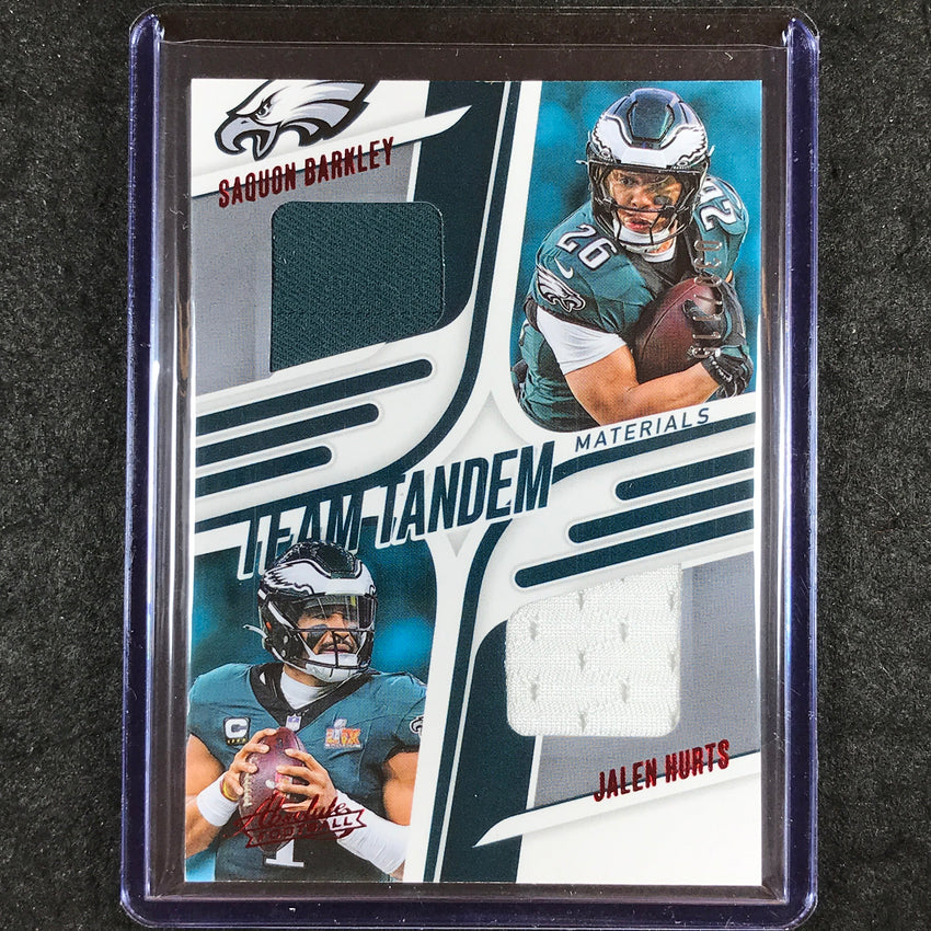 2025 Absolute Football BARKLEY HURTS Team Tandem Materials Jersey Relic 30/115