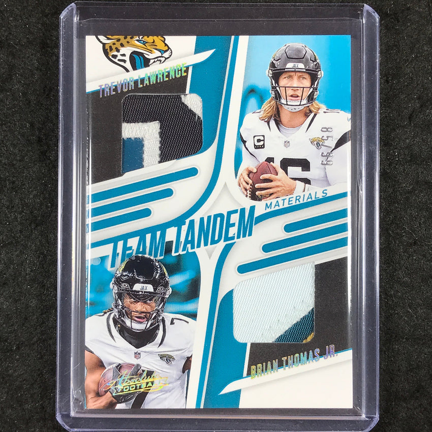 2025 Absolute LAWRENCE THOMAS JR. Team Tandem Materials Patch Gold 85/99