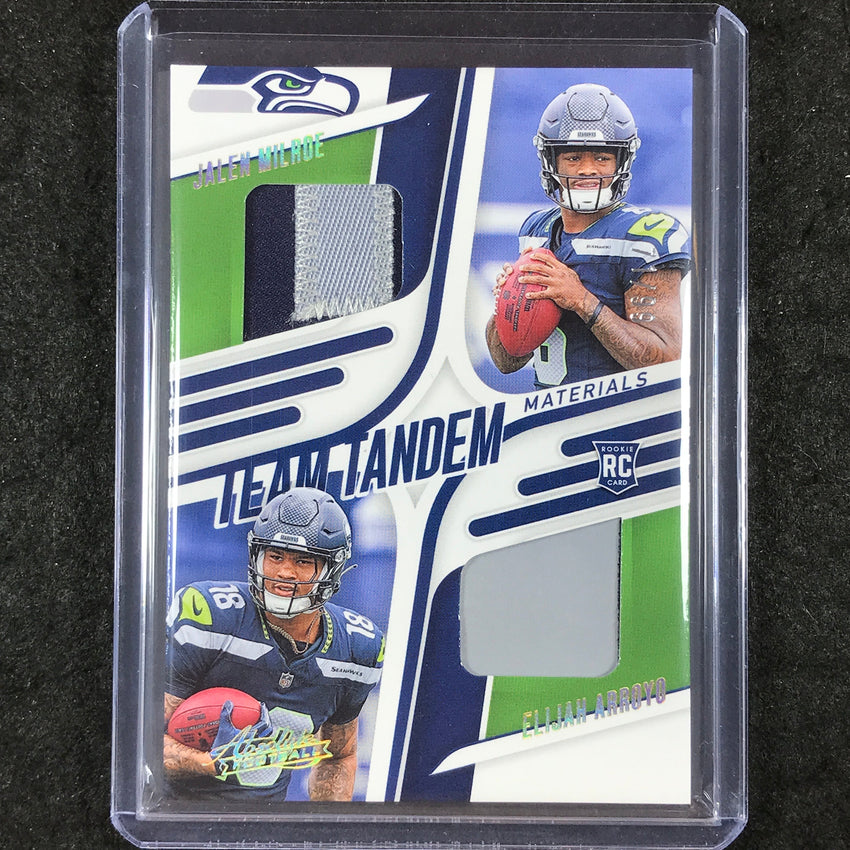 2025 Absolute Football MILROE ARROYO Team Tandem Materials Patch Gold 71/99