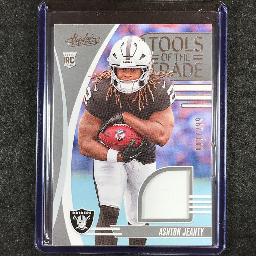 2025 Absolute Football ASHTON JEANTY Tools of the Trade Rookie Jersey 83/299