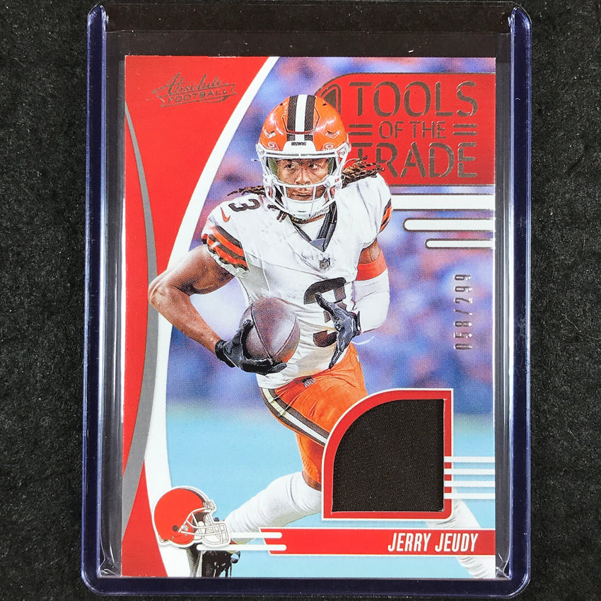 2025 Absolute Football JERRY JEUDY Tools of the Trade Jersey Relic 58/299