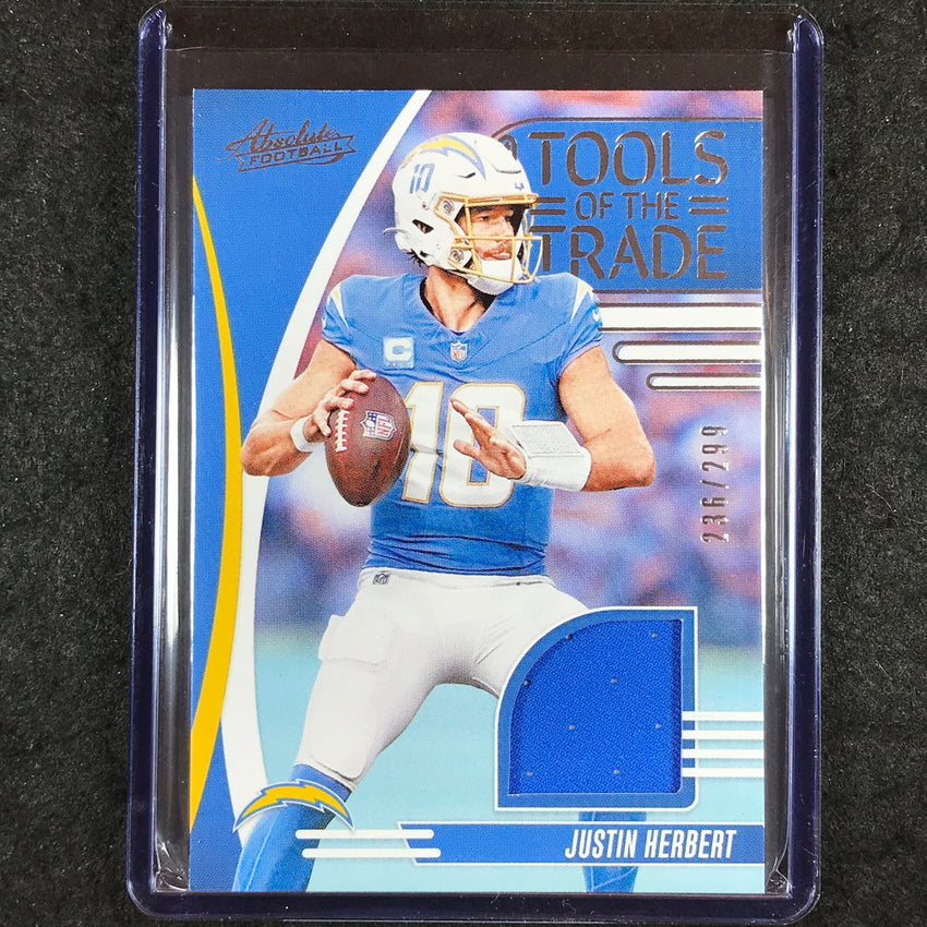 2025 Absolute Football JUSTIN HERBERT Tools of the Trade Jersey Relic 236/299