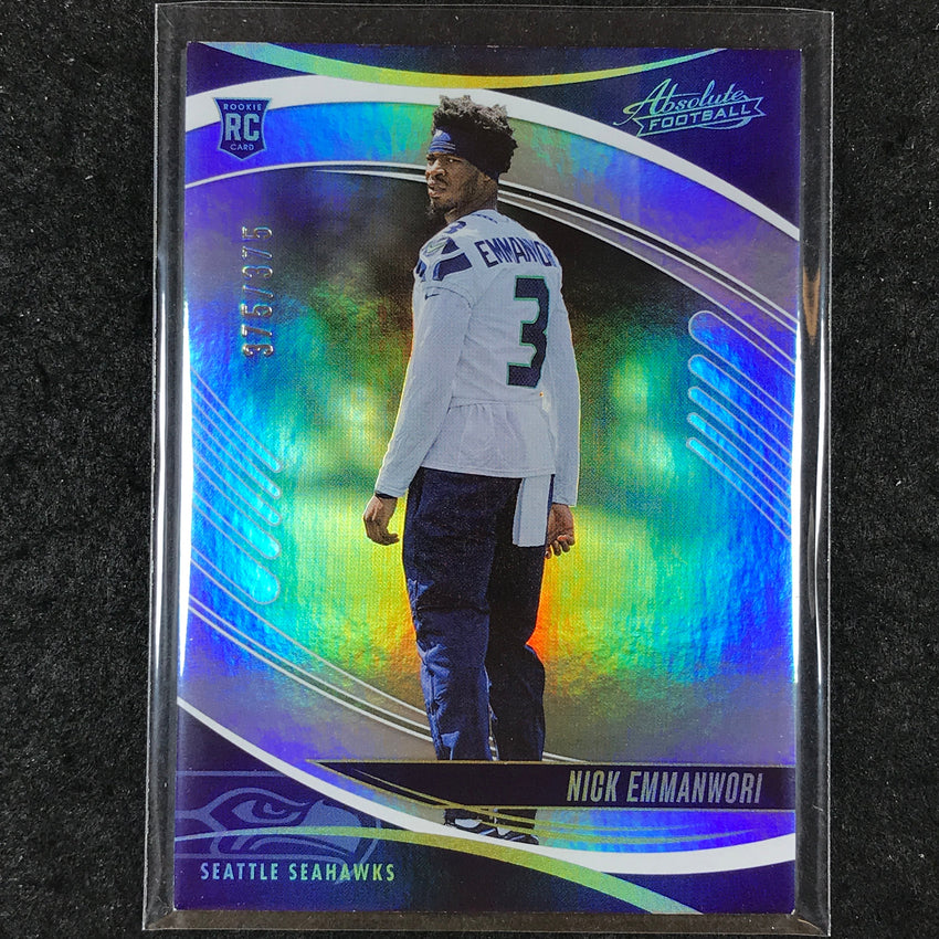2025 Absolute Football NICK EMMANWORI Rookie Base Silver Spectrum /375 #163