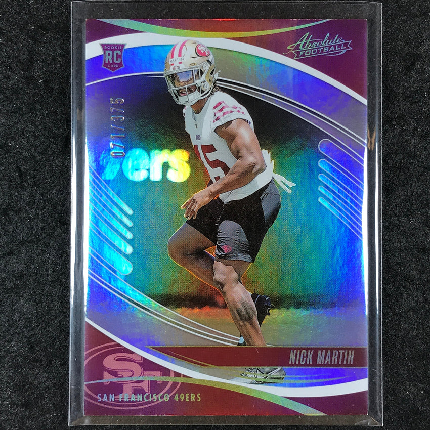 2025 Absolute Football NICK MARTIN Rookie Base Silver Spectrum /375 #164