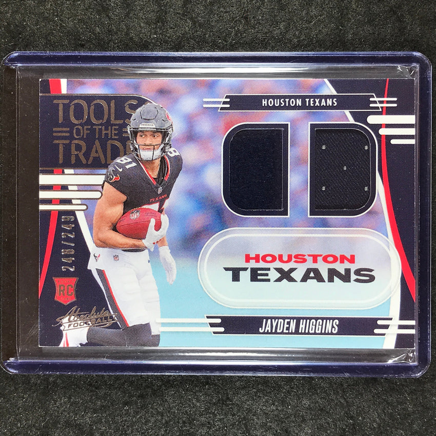 2025 Absolute JAYDEN HIGGINS Tools of the Trade Rookie Jersey Double 248/249