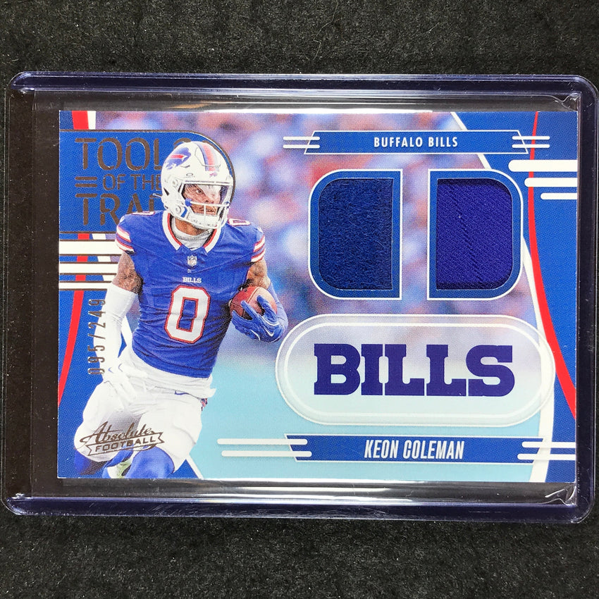 2025 Absolute Football KEON COLEMAN Tools of the Trade Jersey Double 95/249