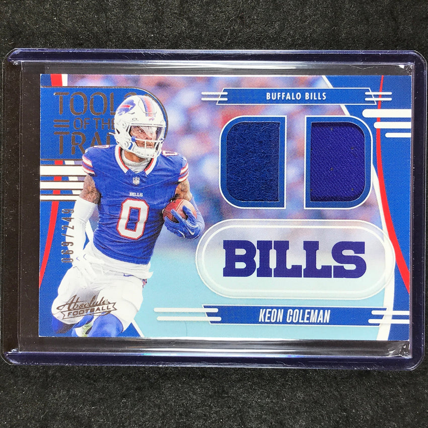 2025 Absolute Football KEON COLEMAN Tools of the Trade Jersey Double 69/249