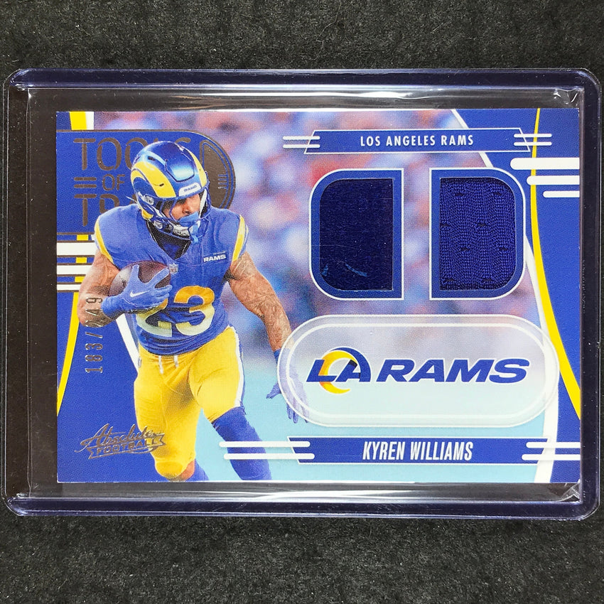 2025 Absolute Football KYREN WILLIAMS Tools of the Trade Jersey Double 183/249