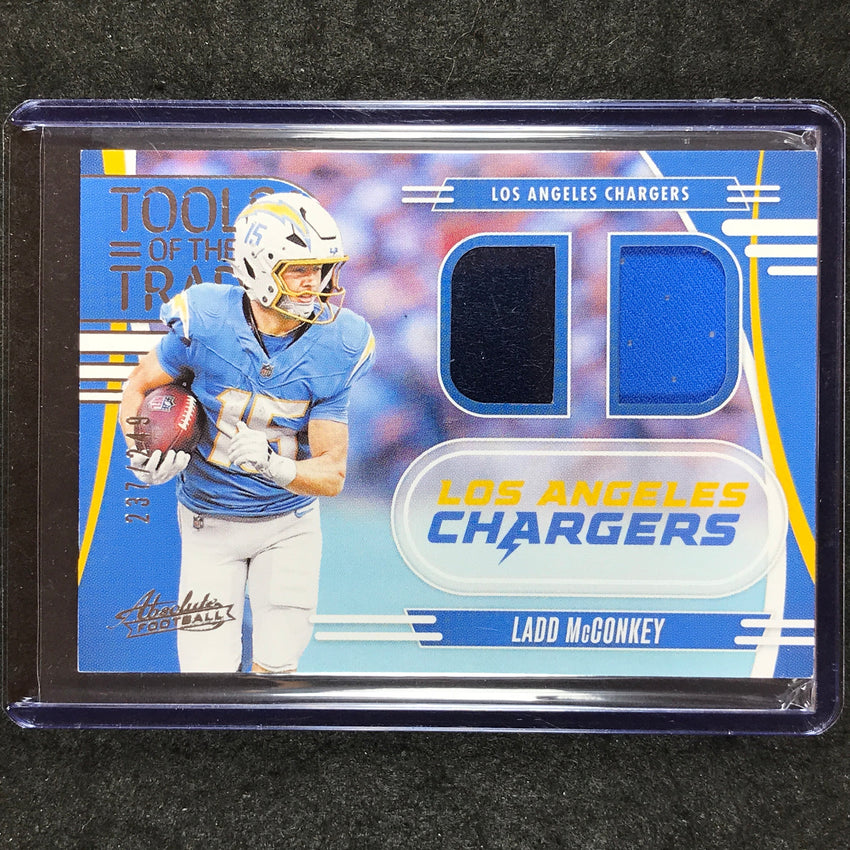 2025 Absolute Football LADD MCCONKEY Tools of the Trade Jersey Double 237/249
