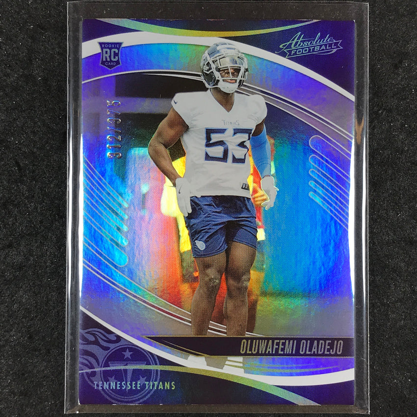 2025 Absolute Football OLUWAFEMI OLADEJO Rookie Base Silver Spectrum /375 #165
