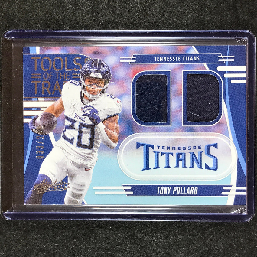 2025 Absolute Football TONY POLLARD Tools of the Trade Jersey Double 33/249