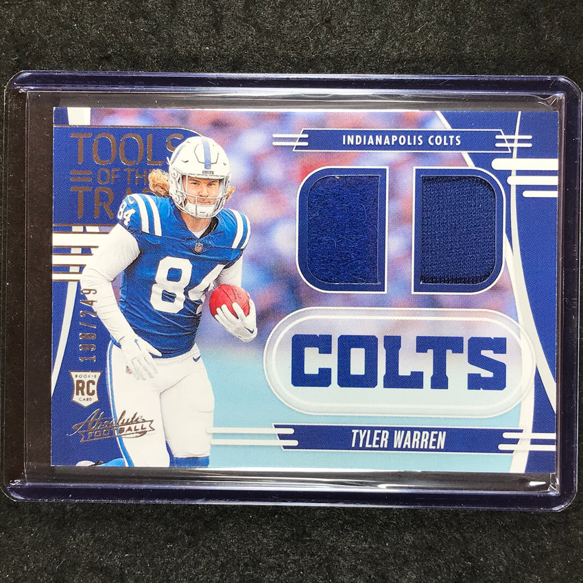 2025 Absolute TYLER WARREN Tools of the Trade Rookie Jersey Double 198/249