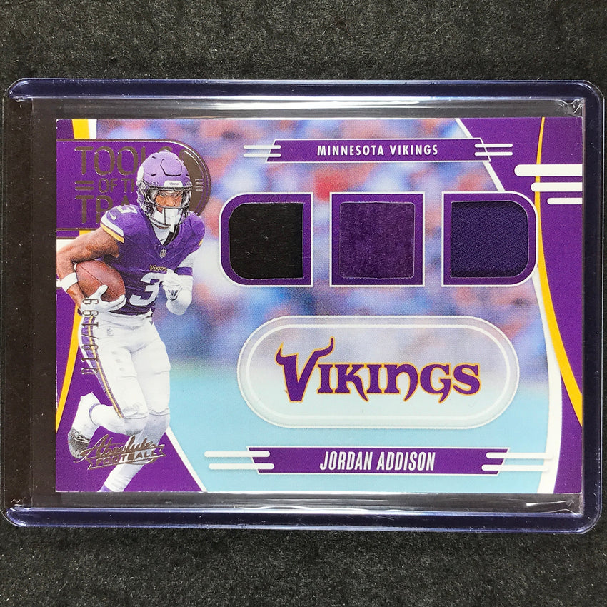 2025 Absolute Football JORDAN ADDISON Tools of the Trade Jersey Triple 19/199