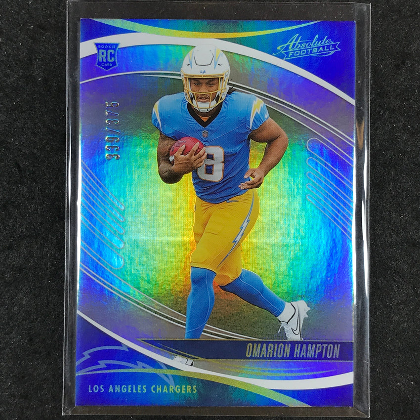 2025 Absolute Football OMARION HAMPTON Rookie Base Silver Spectrum /375 #166