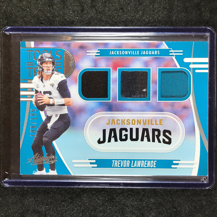 2025 Absolute Football TREVOR LAWRENCE Tools of the Trade Jersey Triple 100/199