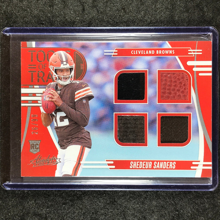 2025 Absolute SHEDEUR SANDERS Tools of the Trade Rookie Jersey Quad 26/99