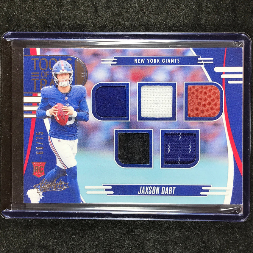 2025 Absolute Football JAXSON DART Tools of the Trade Rookie Jersey Five 60/75