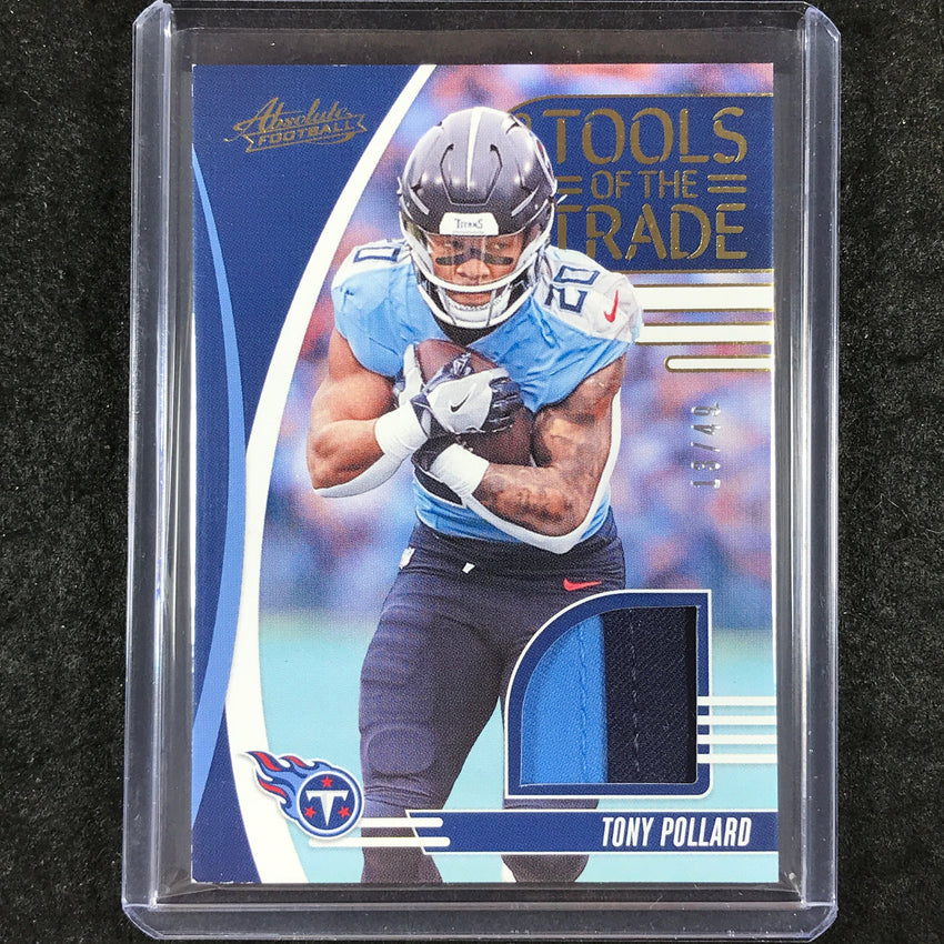 2025 Absolute Football TONY POLLARD Tools of the Trade Patch Relic Prime 13/49