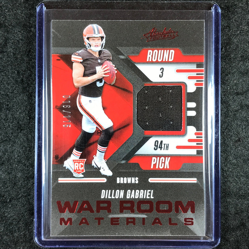 2025 Absolute Football DILLON GABRIEL War Room Materials Rookie Jersey 16/115