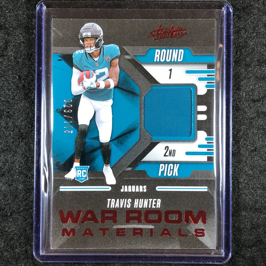 2025 Absolute Football TRAVIS HUNTER War Room Materials Rookie Jersey 23/115