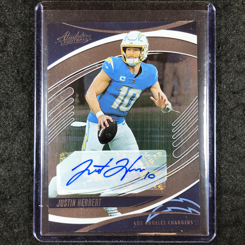 2025 Absolute Football JUSTIN HERBERT Base Signatures Auto #11