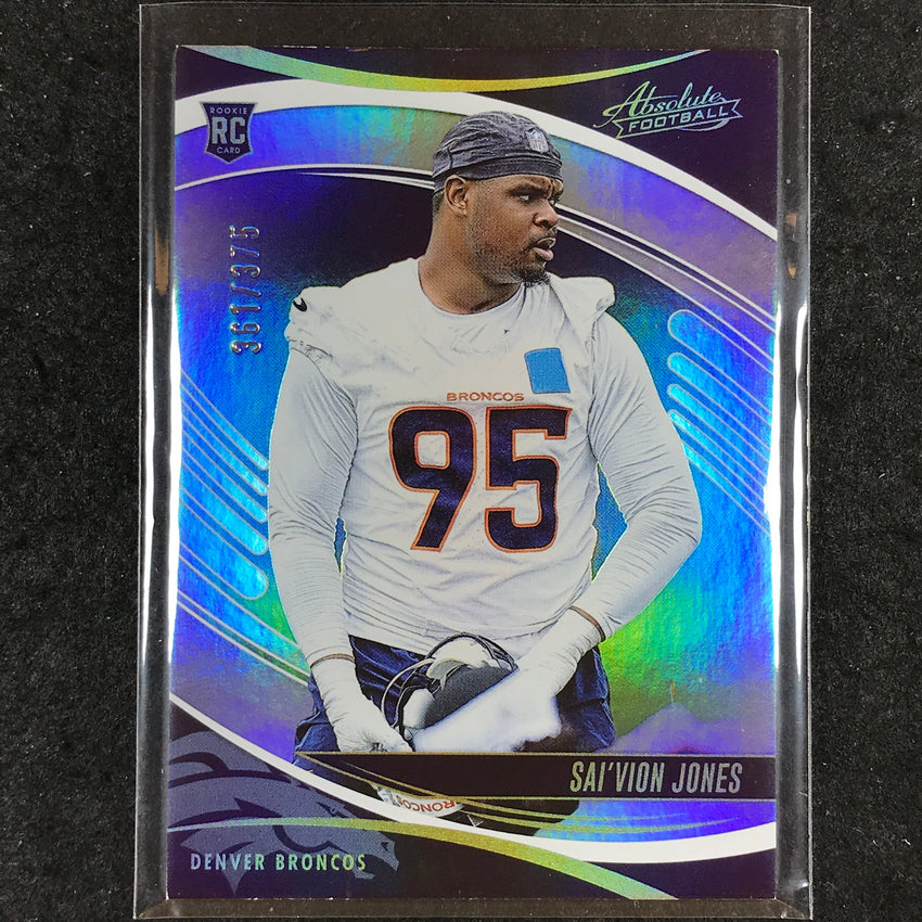 2025 Absolute Football SAI'VION JONES Rookie Base Silver Spectrum /375 #175