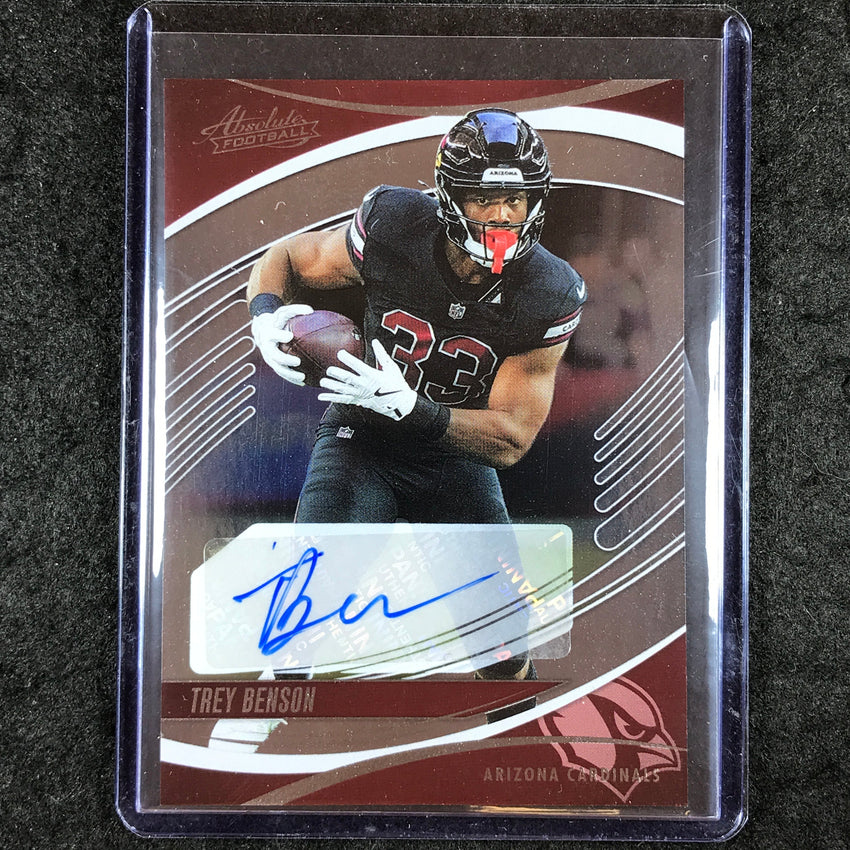 2025 Absolute Football TREY BENSON Base Signatures Auto #54