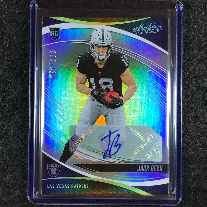 2025 Absolute Football JACK BECH Signature Rookies Auto Spectrum 162/299 #128